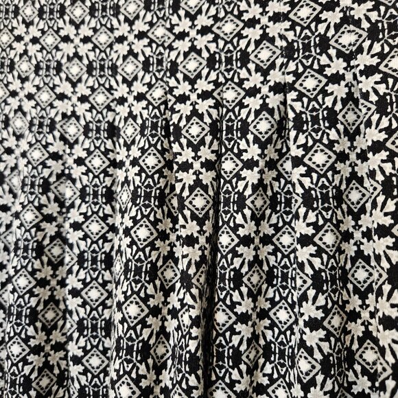 Jjill NWT Wearever Collection Black White Pleated A-Line Skirt Plus Size 4X - Picture 12 of 14